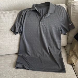 Gray Nike golf shirt